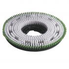 Schrobborstel 370 mm, Polyscrub. Wit/groen.