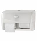 Pearl White, toiletpapierdispenser duo zonder koker