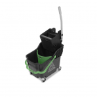 Rolemmer 30 liter + mop-pers HB 1812, excl.mop en steel