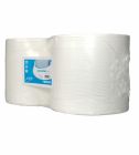 Industrierol 2 laags, wit.350 meter x 24 cm, 1000 vel, 2 rol