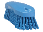 Werkborstel groot, harde vezels, 200mm, blauw