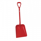 Hygieneschep rood rechte steel, 1035mm, groot blad 38x35cm