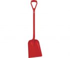 Hygieneschep rood rechte steel, 1040mm, blad 32,7x27,1cm