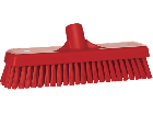 Vloerschrobber hard, 300x115x70 mm, vezellengte 45mm rood