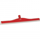 Klassieke vloertrekker flexibele nek, 60cm, rood, wit rubber